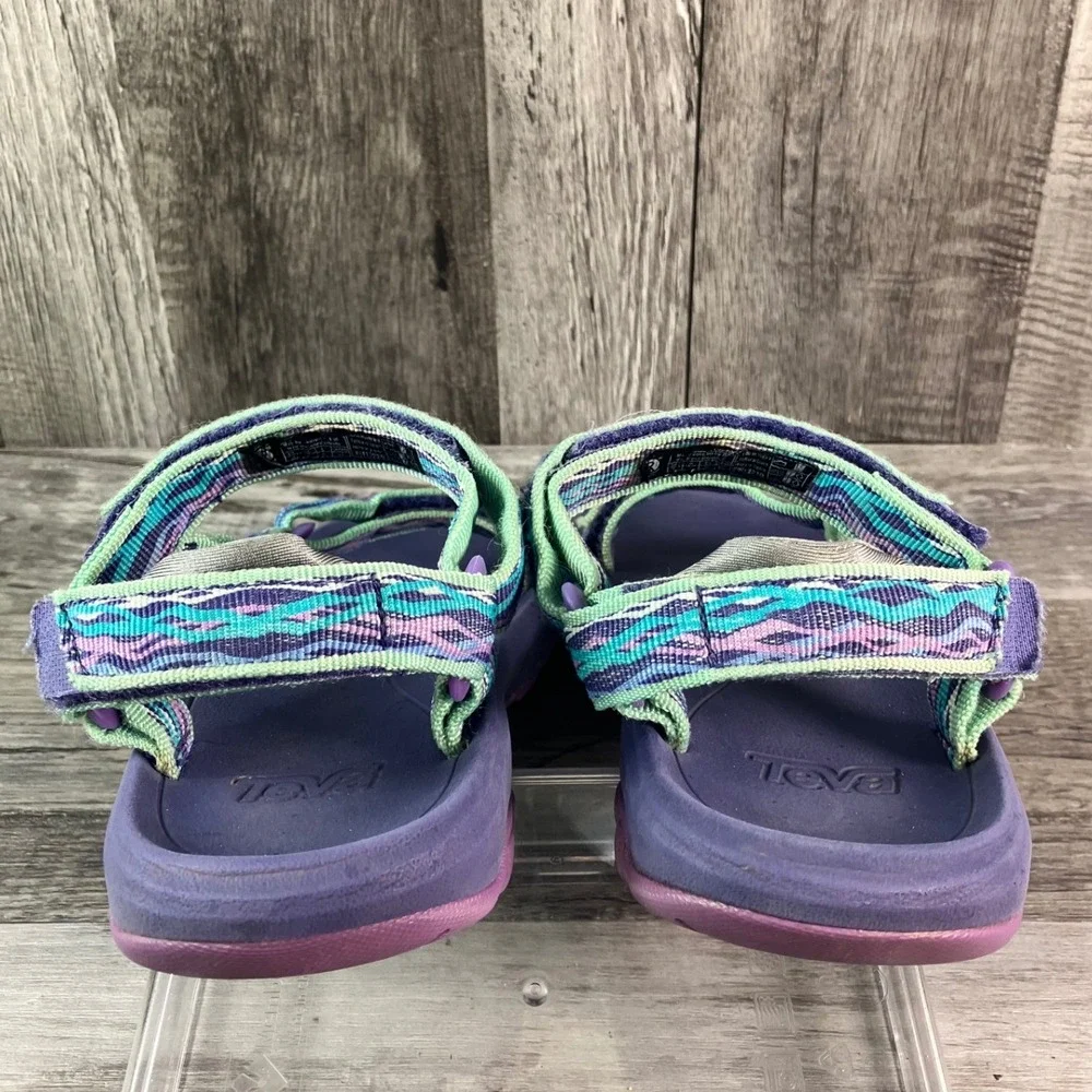 Teva Hurricane 3 Kids Purple Multi Geometric Sport Sandals Size 3 1019390C